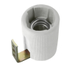 OPRAWKA CERAMICZNA E14 Z BLASZKĄ MONTAŻOWĄ HLDR-E14-F - KANLUX - 2173