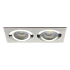 OPRAWKA SUFITOWA PUNKTOWA 2 X MR16 GX5,3 MAX 50 ALUMINIUM SEIDY CT-DTL250-AL - KANLUX - 18282