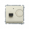 Regulator temperatury z czujnikiem wewnętrznym, 16A, 230V~. Montaż gniazda na wkręty do puszki; beż - KONTAKT SIMON - BMRT10W.02/12