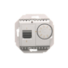 Regulator temperatury z czujnikiem wewnętrznym (moduł) 16(2) A, 230V~. Montaż na wkręty; srebrny mat - KONTAKT SIMON - DRT10W.02/43