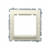 Adapter (przejściówka) na osprzęt standardu 45 × 45 mm. Montaż do puszki na wkręty; beż - KONTAKT SIMON - BMA45/12
