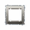 Adapter (przejściówka) na osprzęt standardu 45 × 45 mm. Montaż do puszki na wkręty; satynowy - KONTAKT SIMON - BMA45/29