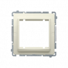 Adapter (przejściówka) na osprzęt standardu 45 × 45 mm. Montaż do puszki na łapki i wkręty; beż - KONTAKT SIMON - BMA45M/12