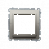 Adapter (przejściówka) na osprzęt standardu 45 × 45 mm. Montaż do puszki na łapki i wkręty; satynowy - KONTAKT SIMON - BMA45M/29