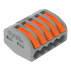 SZYBKOZŁĄCZKA 5X0,08-4MM2 Z DZWIGNIAMI CLASSIC SZARY WAGO - WAGO - 222-415