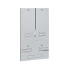 TABLICA LICZNIKOWA T-U 1FAZA/3FAZY-B/Z-12 UNIWERSALNA BEZ ZABEZPIECZEŃ IP20 200X335X12MM - ELEKTROPLAST OPATÓWEK - 10.12