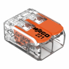 SZYBKOZŁĄCZKA 2X0,2-4MM2 Z DZWIGNIAMI UNIWERSALNA COMPACT TRANSPARENTNA WAGO - WAGO - 221-412