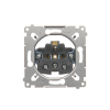GNIAZDO POJEDYNCZE Z UZIEMIENIEM 2P+Z MECHANIZM ZACISKI ŚRUBOWE 16A 250V IP20 SIMON 54 - KONTAKT SIMON - SGZ1M