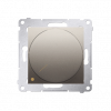 Ściemniacz obrotowy do LED ściemnialnych 230 V (moduł) 2–250 W; złoty mat. Maksymalna ilość zródeł LED - 10 szt. - KONTAKT SIMON - DS9L.01/44
