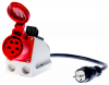 ADAPTER DO GNIAZD TRÓJFAZOWYCH 16A PRZEŁĄCZANY - SONEL - WAADAPAT16PR