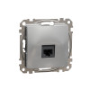 Gniazdo komputerowe RJ45 kat.6 UTP, srebrne aluminium Sedna Design - SCHNEIDER ELECTRIC - SDD113461