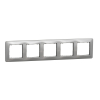 Ramka 5-krotna, srebrne aluminium Sedna Design - SCHNEIDER ELECTRIC - SDD313805