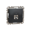 Sedna Design, Gniazdo komputerowe RJ45 kat.6 STP, czarny antracyt - SCHNEIDER ELECTRIC - SDD114461S