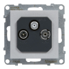 GNIAZDO TV-R-SAT ZAKOŃCZENIOWE 10 DB ALUMINIUM SUNO - LEGRAND - 721369