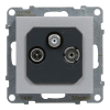 GNIAZDO TV-R-SAT PRZELOTOWE 14 DB ALUMINIUM SUNO - LEGRAND - 721368