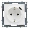 GNIAZDO SCHUKO 2P+Z - 16 A - 250 V~ - + USB TYP C - 1,5 A - 5 V BIAŁY SUNO - LEGRAND - 721129