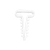 UCHWYT SZYBKIEGO MONTAŻU PŁASKI USMP-6 6X2,5MM BIAŁY /100SZT/ - ELEKTROPLAST OPATÓWEK - 16.6