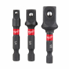 ZESTAW ADAPTERÓW DO NASADEK UDAROWYCH MILWAUKEE 3 szt. - MILWAUKEE - 4932479228