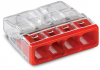 SZYBKOZŁĄCZKA 4X0,5-2,5MM2 COMPACT TRANSPARENTNA WAGO  - WAGO - 2273-204