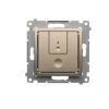 Ściemniacz dwuprzyciskowy (moduł) 40–500 W (300 VA); złoty mat - KONTAKT SIMON - D75310.01/44