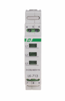 Lampka kontrolna zasilania - trójfazowa LK-713R - F&F - LK-713R