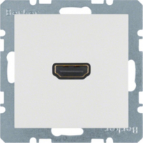 GNIAZDO HDMI BIAŁY MAT S.1/B.1/B.3/B.7 - HAGER - 3315421909