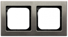RAMKA PODWÓJNA STAL INOX SONATA - OSPEL - R-2RM/37