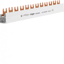 SZYNA GRZEBIENIOWA WIDEŁKOWA 3-POLOWA 16QMM 12 MODUŁÓW - HAGER - KDN380A