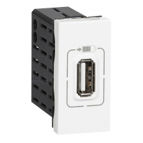 GNIAZDO ZASILAJĄCE 1 X USB 5 V 750 MA BIAŁY MOSAIC - LEGRAND - 077591