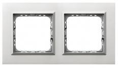 RAMKA PODWÓJNA ALUMINIUM 4MM SONATA - OSPEL - R-2RAC/35/38
