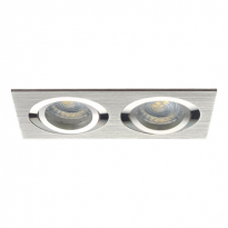 OPRAWKA SUFITOWA PUNKTOWA 2 X MR16 GX5,3 MAX 50 ALUMINIUM SEIDY CT-DTL250-AL - KANLUX - 18282