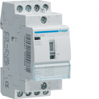 STYCZNIK ZE STEROWANIEM RĘCZNYM 4NO 25A 230V AC. - HAGER - ERC425
