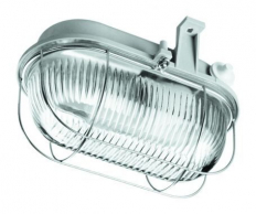 PLAFONIERA TECHNICZNA IP44 100W E27 KANAŁOWA OVAL SIMETAL - LENA LIGHTING - 100178