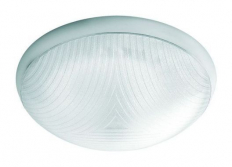 PLAFONIERA IP44 75W E27 CAMEA PRZEŹROCZYSTA BIAŁA - LENA LIGHTING - 140235