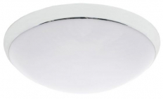 PLAFONIERA IP44 75W E27 CAMEA MATOWA BIAŁA - LENA LIGHTING - 140938