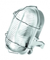 PLAFONIERA TECHNICZNA IP44 60W E27 KANAŁOWA OVAL SIMETAL - LENA LIGHTING - 321177/EU