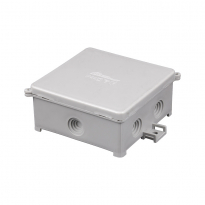 PUSZKA NATYNK 80X80X41MM Z DŁAWICAMI 6XM16 IP44 SZARY PIN 80S - ELEKTROPLAST OPATÓWEK - 31.81