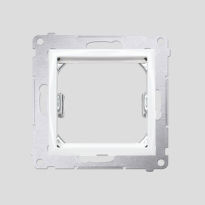 ADAPTER NA OSPRZĘT STANDARDU (45×45 Mm) BIAŁY  *Do gniazd teleinformatycznych Simon Connect - KONTAKT SIMON - DA45.01/11