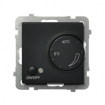REGULATOR TEMPERATURY CZARNY METALIK SONATA - OSPEL - RTP-1R/m/33
