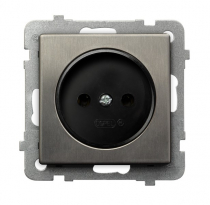 GNIAZDO POJEDYNCZE STAL INOX SONATA - OSPEL - GP-1RM/m/37