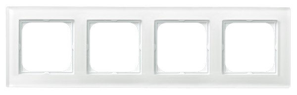 RAMKA POCZWÓRNA SZKLANA 6MM BIAŁE SZKŁO SONATA - OSPEL - R-4RG/31