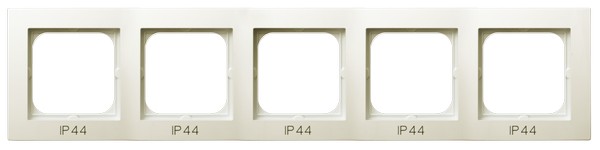 RAMKA PIĘCIOKROTNA DO ŁĄCZNIKÓW IP44 ECRU AS - OSPEL - RH-5G/27