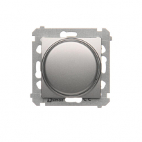 Regulator 1–10 V (moduł). Do załączania i regulacji źródeł światła z zasilaczami sterowanymi napięciem 1–10 V; srebrny mat - KONTAKT SIMON - DS9V.01/43