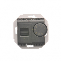 Regulator temperatury z czujnikiem wewnętrznym (moduł) 16(2) A, 230V~. Montaż na wkręty; antracyt - KONTAKT SIMON - DRT10W.02/48