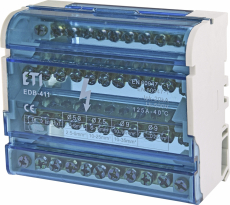 BLOK ROZDZIELCZY 125A (4X11 ZACISKÓW) EDB-411 - ETI - 001102304