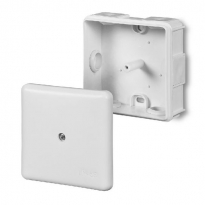PUSZKA NATYNK 87x87x39MM ODGAŁĘŹNA 5X2,5 Z OSŁABIENIAMI BEZ WKŁADU IP55 BIAŁY EP-LUX - ELEKTRO-PLAST NASIELSK - 0226-00