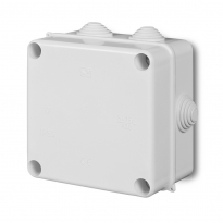 PUSZKA NATYNK PK-5 HERMETYCZNA 133X133X83MM BEZ WKŁADU IP55 BIAŁY EP-LUX TYP PK - ELEKTRO-PLAST NASIELSK - 0252-00