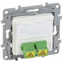 GNIAZDO ŚWIATŁOWODOWE 2XSC/APC IP20 BIAŁY NILOE - LEGRAND - 664779