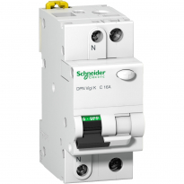 WYŁĄCZNIK RÓŻNICOWY Z CZŁONEM NADPRĄDOWYM B 16/30MA 2 BIEGUNY TYP A DPN - SCHNEIDER ELECTRIC - A9D23616