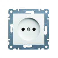GNIAZDO 2-POLOWE 230V/16A BIAŁY LUMINA2 - HAGER - WL1010